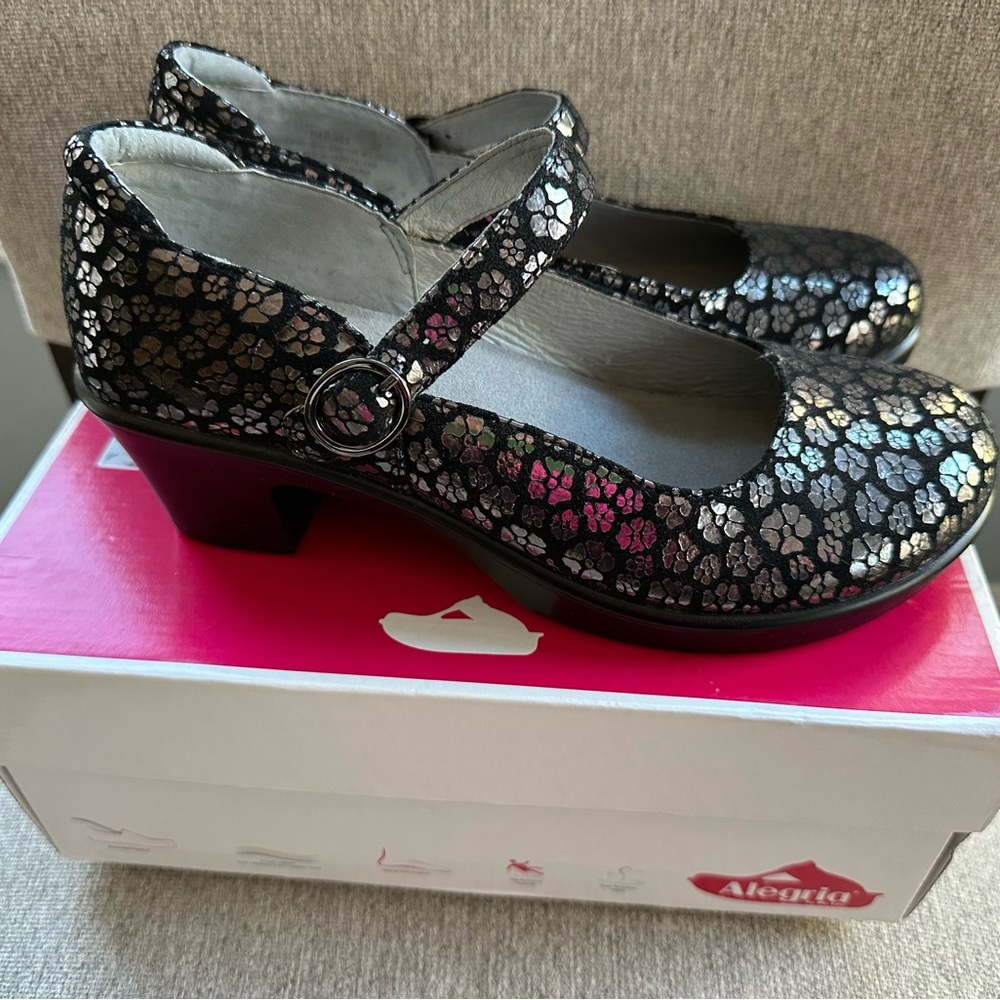 Alegria Womens Shoes Harper Poppy Size 8 EUR 38 Mary Jane Heel New w/ box